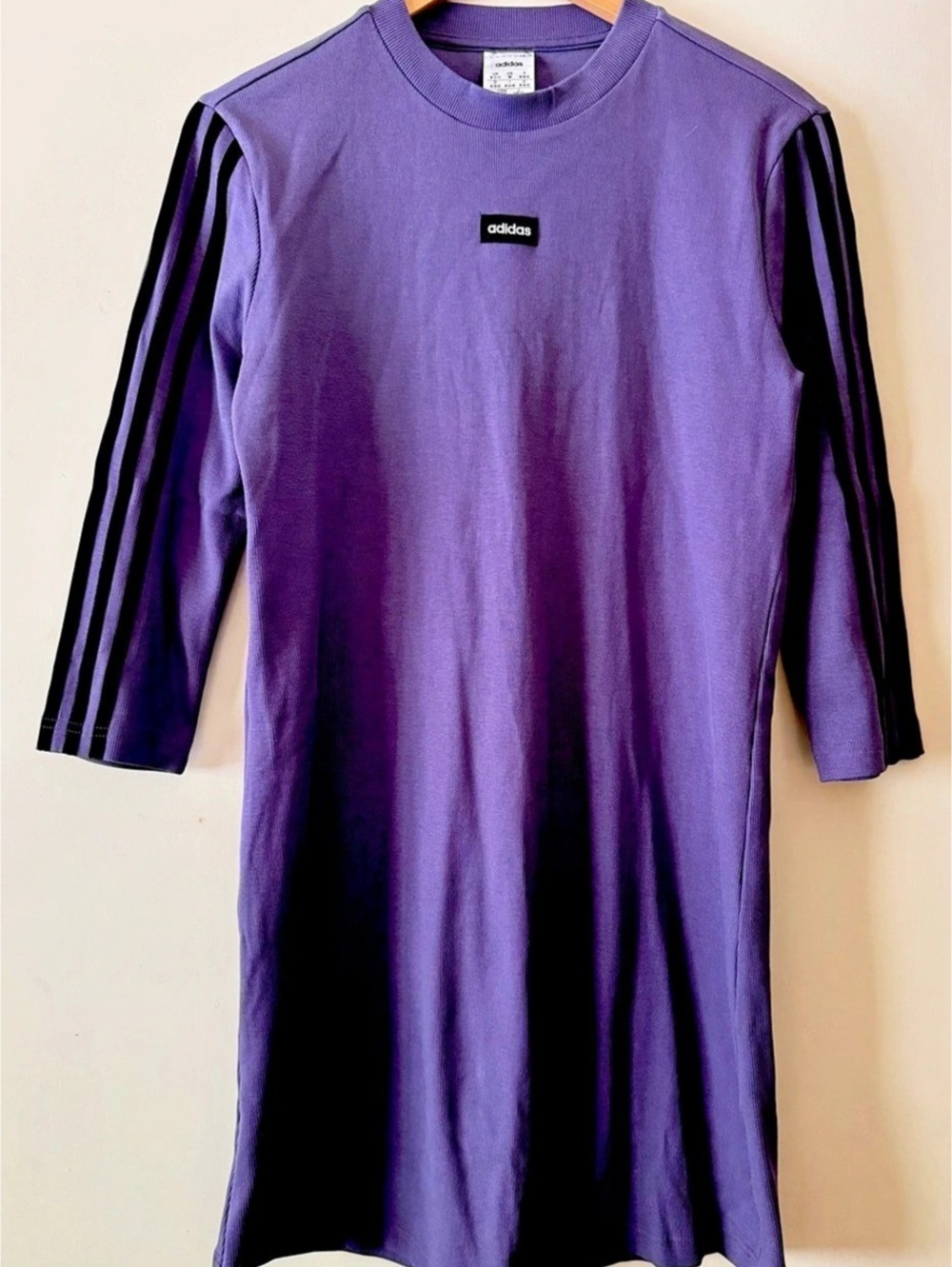 adidas Moment Dress Purple Midi Dress Medium